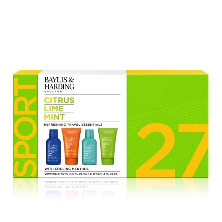 Citrus Lime & Mint Sport Travel Gift Set For Men