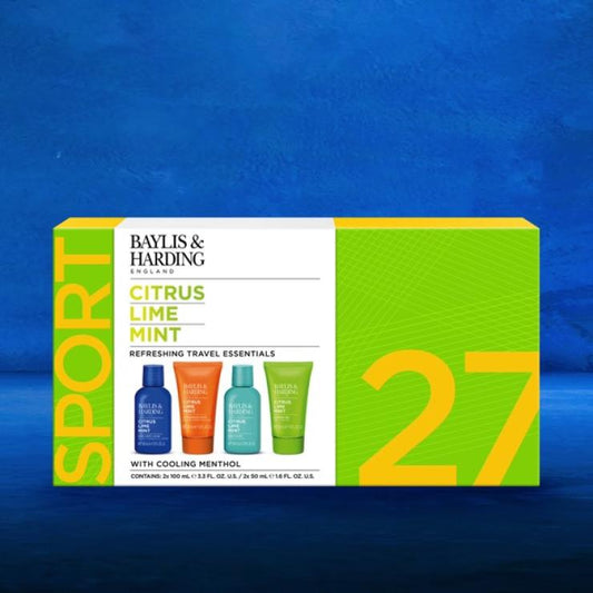 Citrus Lime & Mint Sport Travel Gift Set For Men